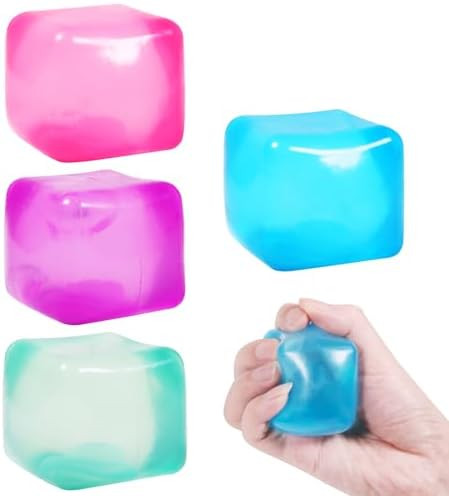 4pack Stress Cube Squishy Stress Balls for Adults Kids Fidget Toy for Your Best Mellow and Chill ... | Amazon (US)