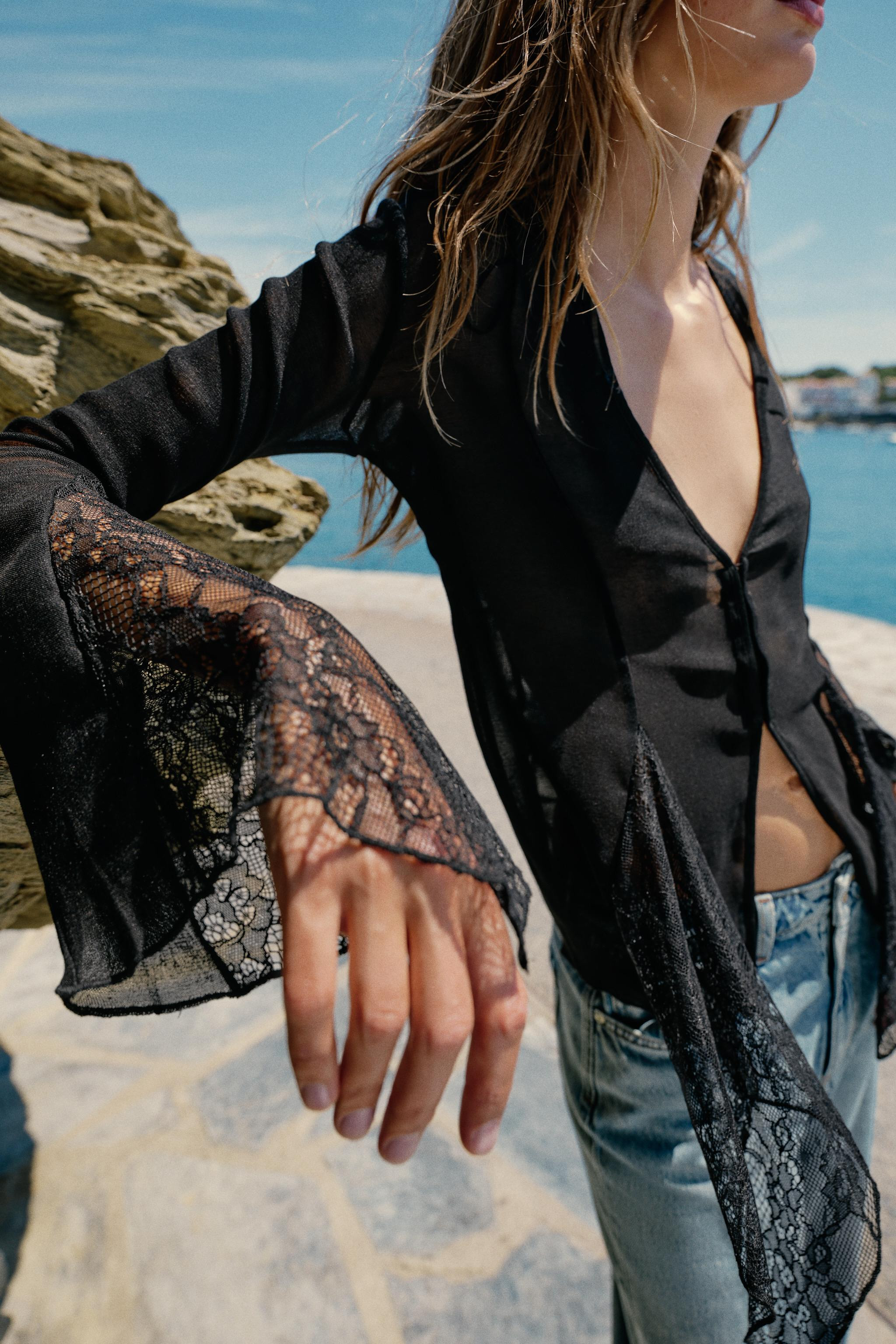 MATCHING LACE TOP | Zara UK