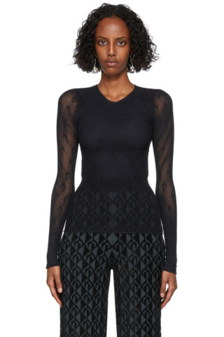 Black Moon Fishnet Top | SSENSE