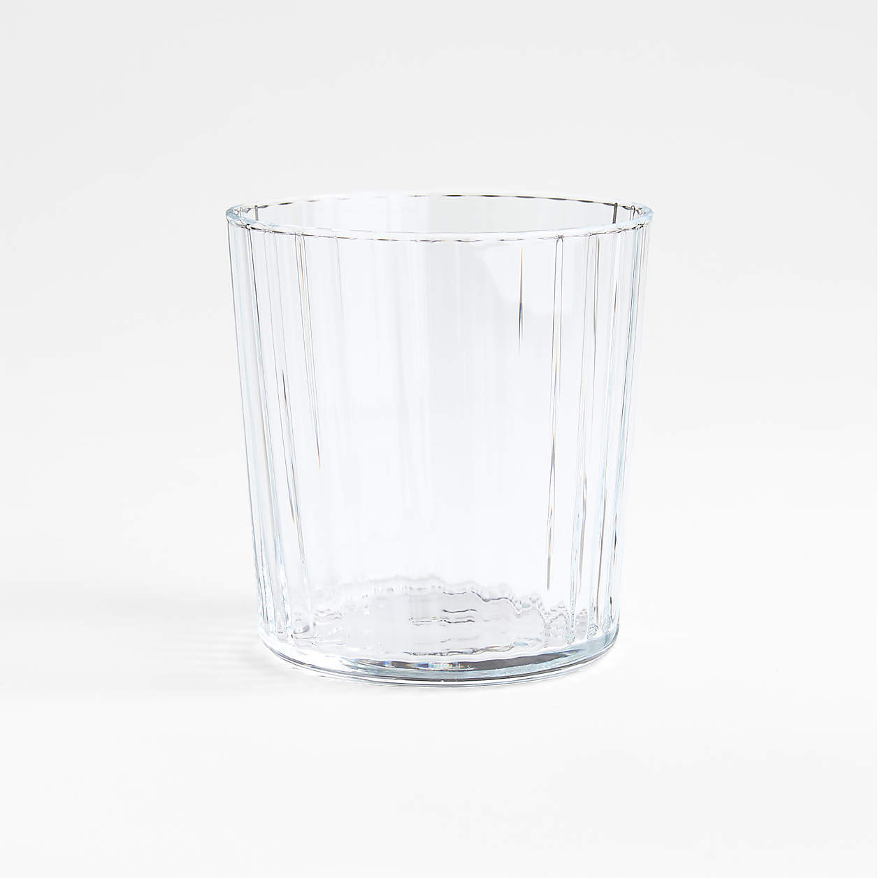 Bodega 12-Oz. Fluted Double-Old Fashioned Glass + Reviews | Crate & Barrel | Crate & Barrel