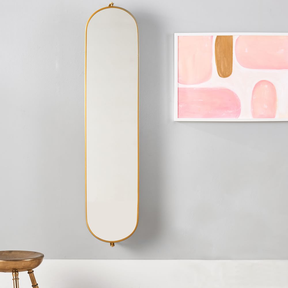 Swivel Mirror w/Pinboard | West Elm (US)