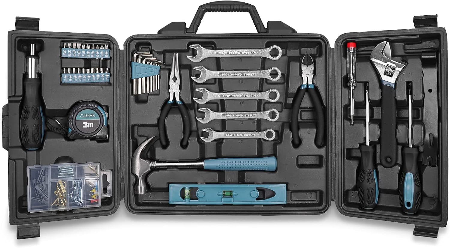 Household Hand Tool Set, WESCO 144 Pieces Home Tool Kit with Storage Case/Box WS9967U | Amazon (US)
