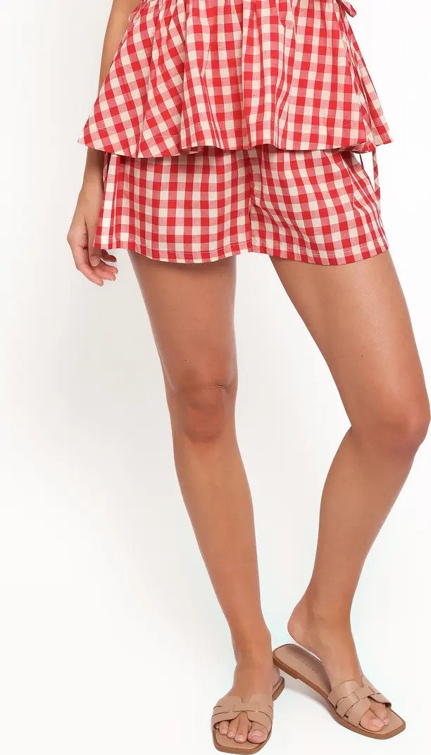Rory Gingham Cotton Shorts | Nordstrom