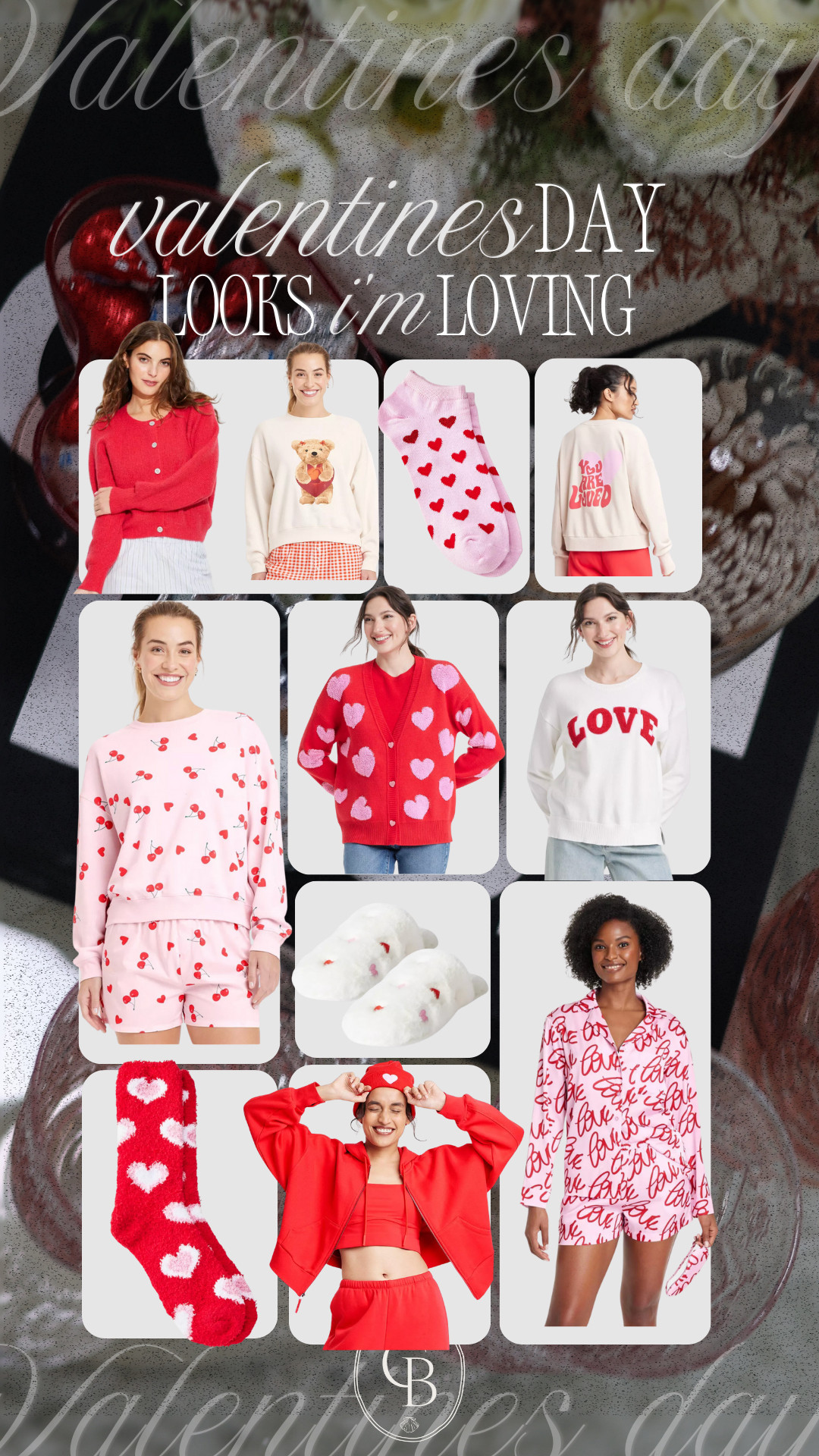 valentines looks and festive pink winter outfits with hearts for vday from target! so many cute heart sweaters, heart socks and festive red pink clothes! valentines day looks for the whole family that are affordable! 

 #LTKSeasonal #LTKFindsUnder50 #LTKStyleTip