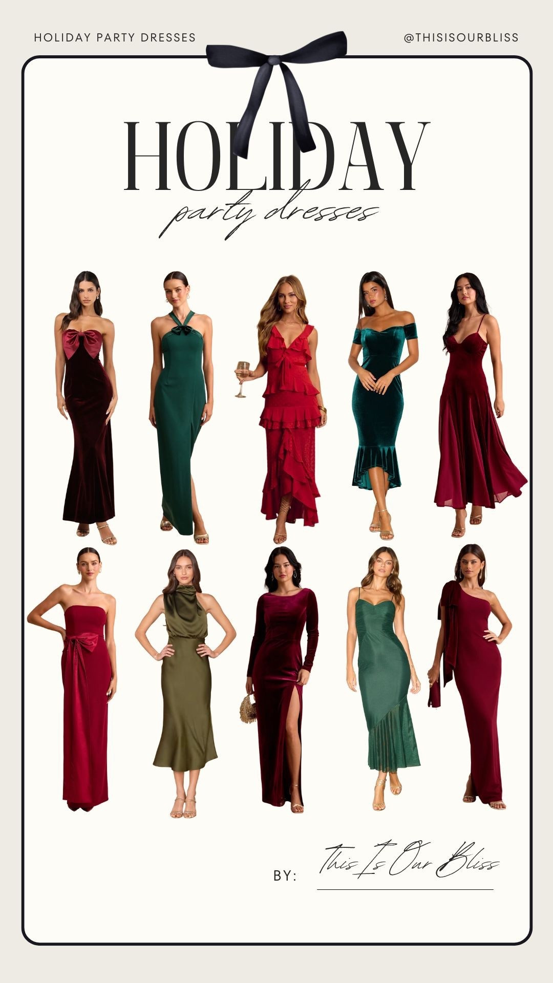 Holiday party season is here ✨ Rounding up my favorite holiday party dresses for 2025 from formal gowns to chic cocktail-style dresses. Obsessed with these sparkly picks from Vici and Lulus… velvet, sequins, satin, and bows!

#HolidayPartyDress #CocktailDress #FormalDress #Vici #Lulus #HolidayOutfits #LTKPartyStyle 

#LTKHoliday #LTKFindsUnder100 #LTKHoliday #LTKWedding