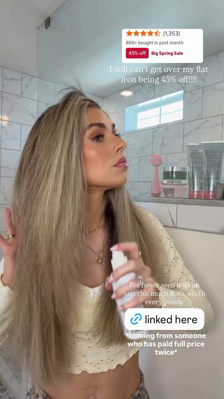 I still can’t get over my flat iron being 45% off!!!! I’ve never seen it go on sale this much & it’s worth every penny *coming from someone who has paid full price twice*  @ghd_northamerica 
@ghdhair