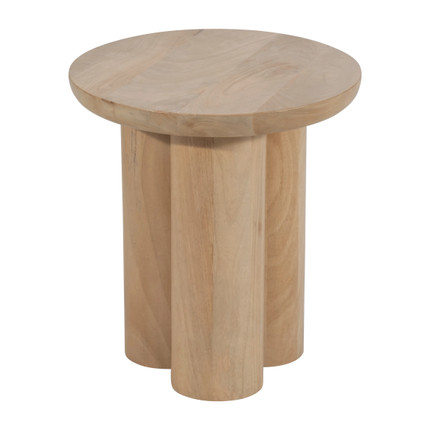 Modern Neutral Wooden End Table