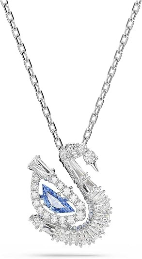 Swarovski Swan pendant, Mixed cuts, Swan, Blue | Amazon (US)