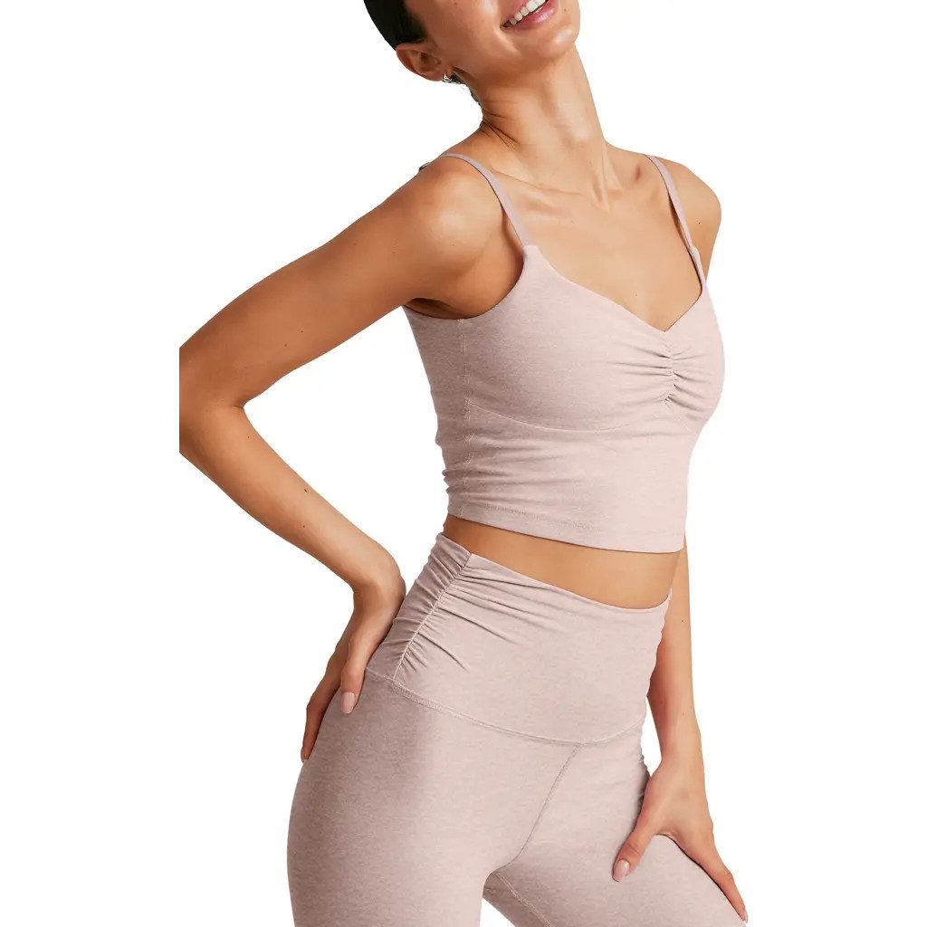Beyond Yoga Raise the Barre Spacedye Crop Tank in Chai at Nordstrom Rack, Size X-Large | Nordstrom Rack