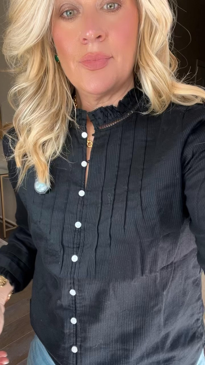 ✨Tap the bell, save and ❤️ start here over 40 fashion, midlife style, midsize fashion and luxury looks for less.  

⬇️Sizing information:
Large top runs rad small (size up if in between sizes.)
Jeans large petite (size up if in between sizes.)

The Secret to looking and feeling good After 40? Outfit Physics™

Here’s my philosophy: LIFT • SKIM • BALANCE.

LIFT attention toward your face and upper body.

SKIM your middle instead of squeezing it.

BALANCE your proportions using the right denim silhouette.

Because flattering midlife fashion isn’t about hiding our changing bodies. It’s about understanding how clothes work with them.

Same body. BETTER STRATEGY.

Ready to stop fighting your jeans?

Comment SHOP below to receive a DM with the link to this post on my LTK ⬇ https://liketk.it/6pJXT