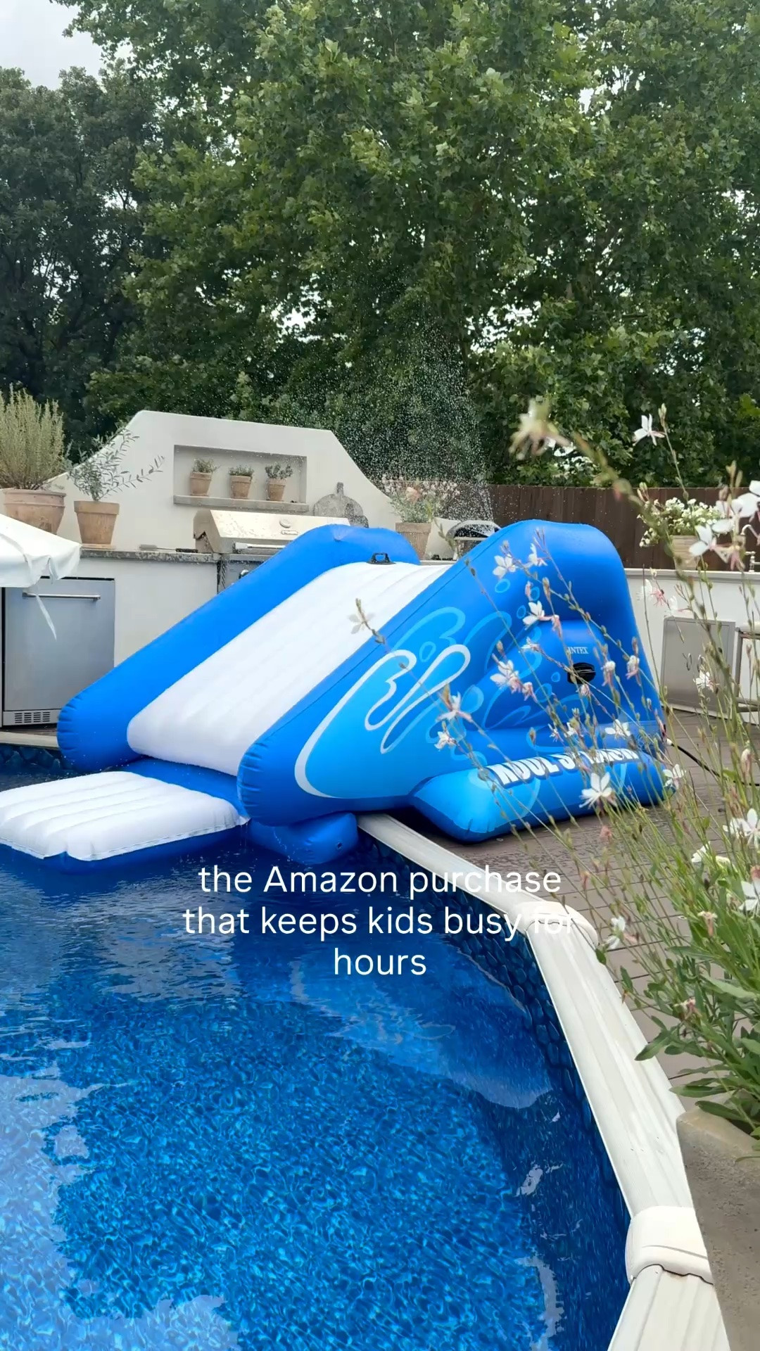 We just got this inflatable slide for our pool from Amazon and set it up yesterday. Olive spent over 5 hours straight going down it. We had other kids over ages up to 11 and they all loved it!!!!

#LTKSeasonal #LTKSwim #LTKKids