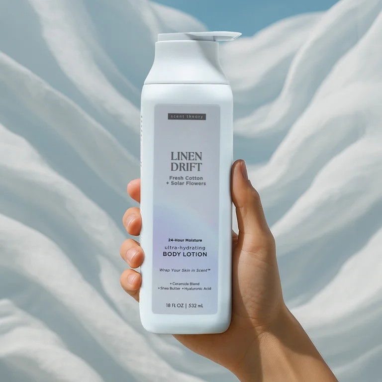Scent Theory Body Lotion with Shea Butter, All Skin Types, Linen Drift, 18 fl oz | Walmart (US)