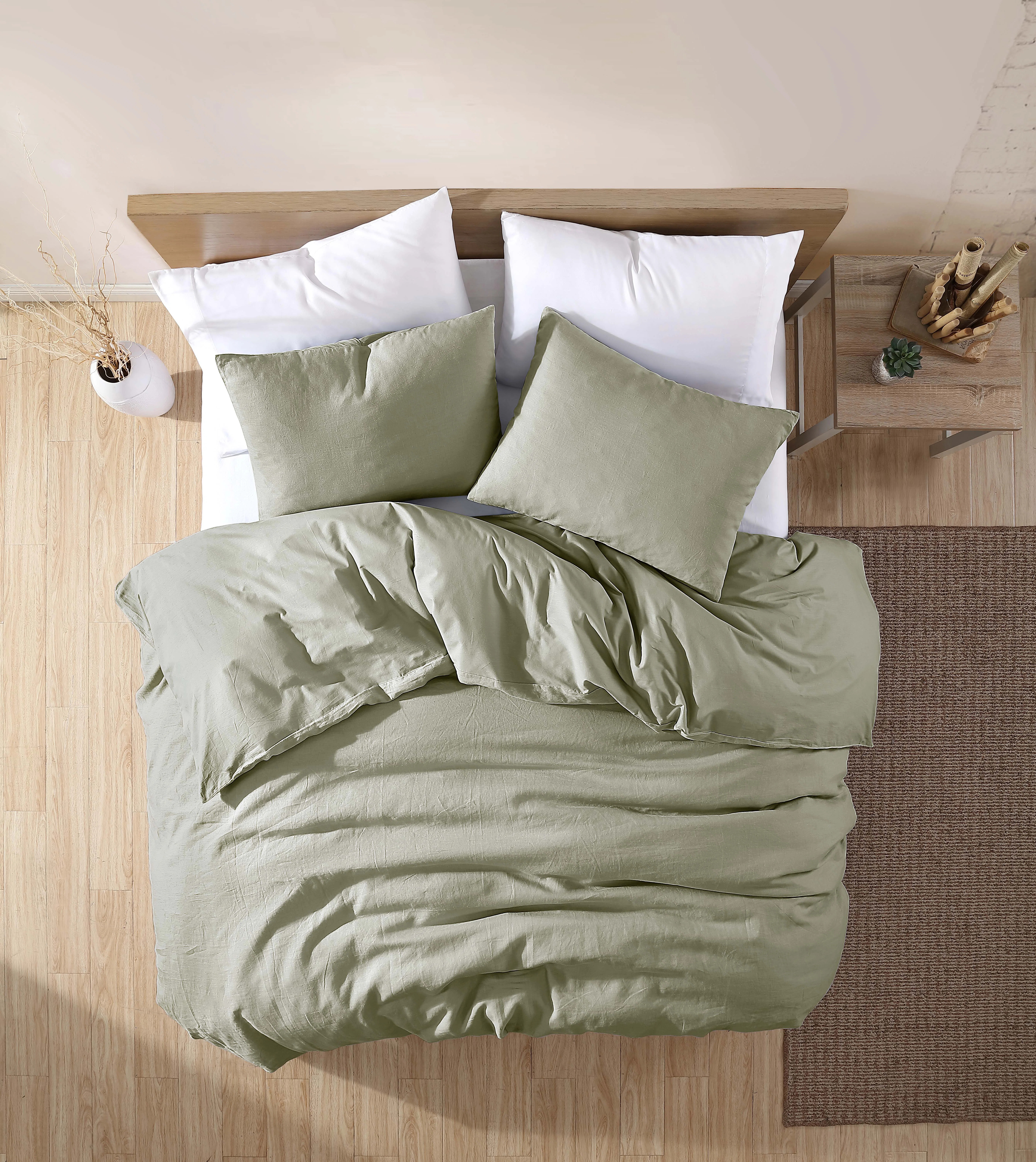 Luca 3 Piece Duvet Set Queen Light Blue | Wayfair North America