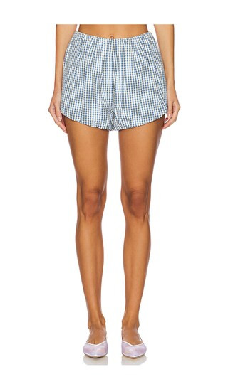 Aurelia Short in Blue & Cream Gingham | Revolve Clothing (Global)