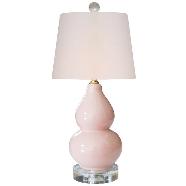 Soft Pink Double Gourd Lamp | Mintwood Home