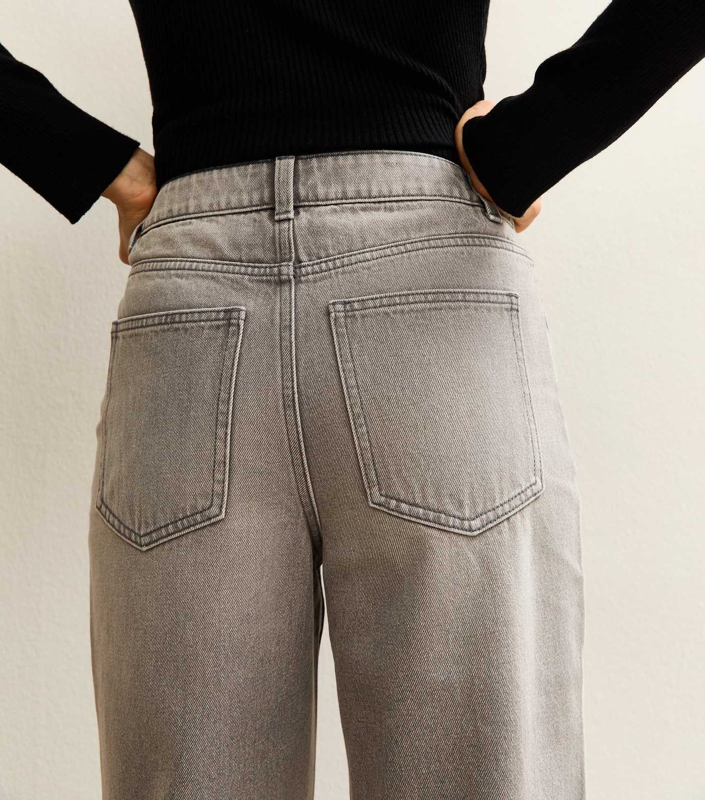 Grey Adalae High Waisted Wide Leg Jeans | New Look | New Look (UK)