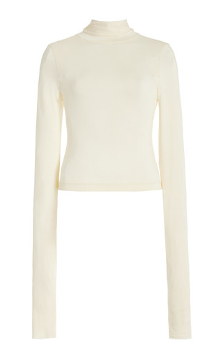 Cropped Jersey Turtleneck Top | Moda Operandi (Global)