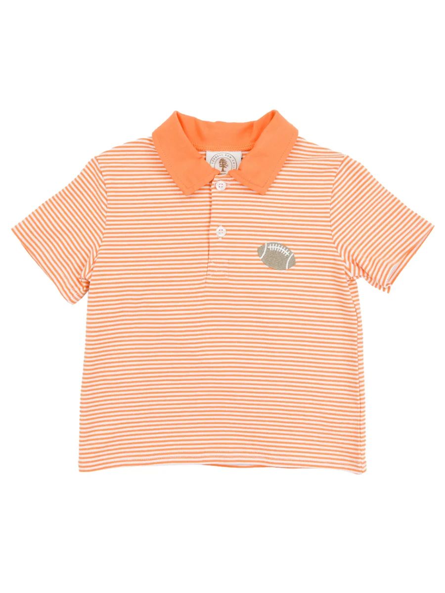 Toddler & Youth Orange Stripe Tailgate Polo - 2T - Southern Made | Shop Southern Made & Southern Made Tees