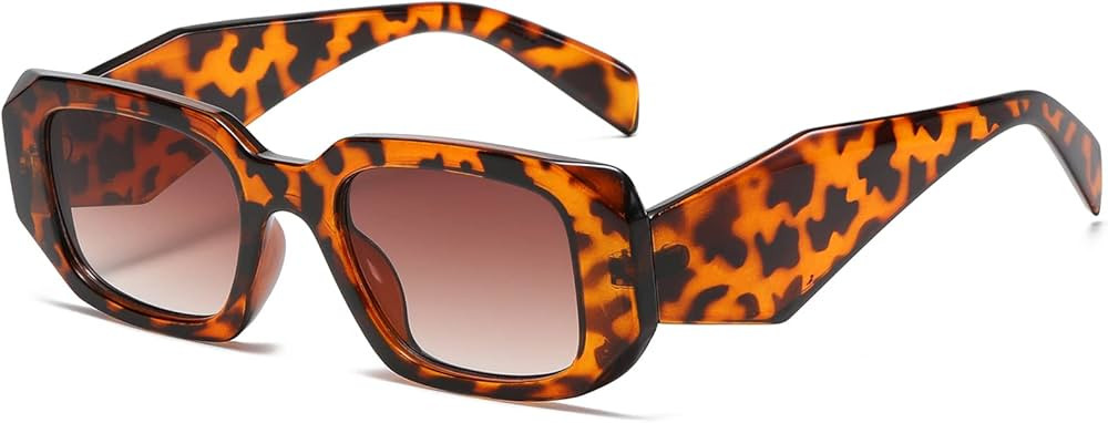 Trendy Rectangle Sunglasses for Women Retro Sunglasses Driving Glasses UV400 Protection Narrow Squar | Amazon (US)