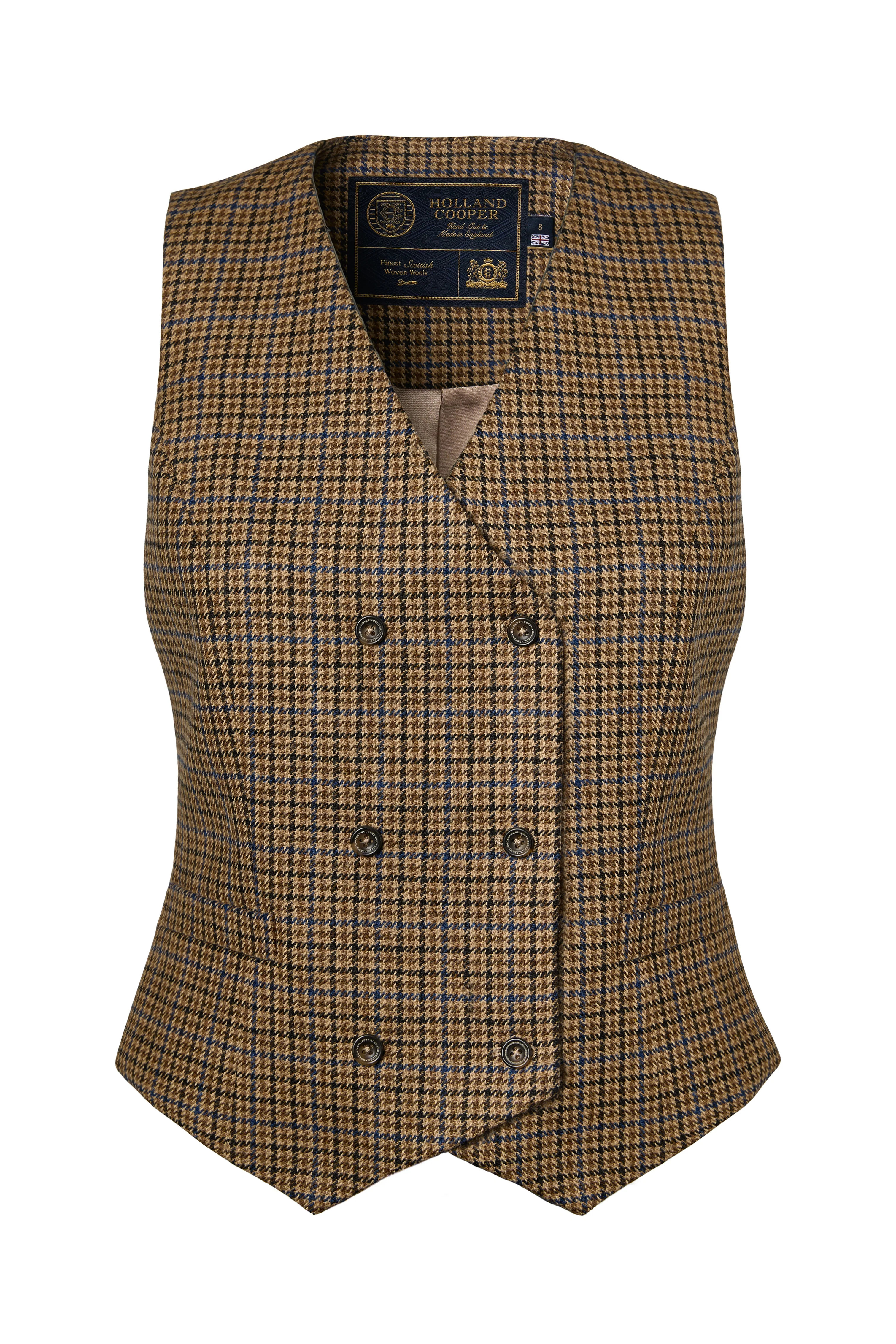 Kensington Waistcoat (Abbot Check Tweed) | Holland Cooper