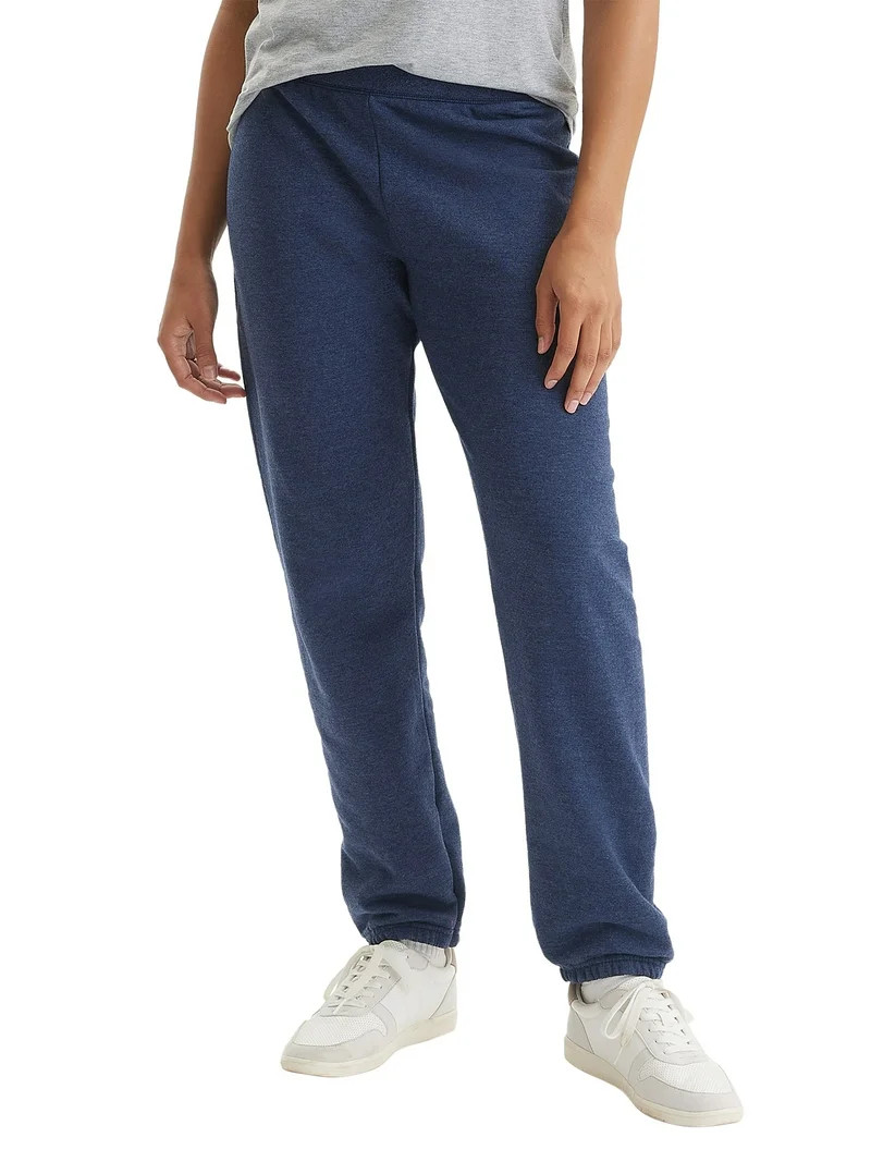 Hanes EcoSmart Women's Fleece Sweatpants with Cinched Cuffs, 30" Inseam, Sizes S-XXL | Walmart (US)