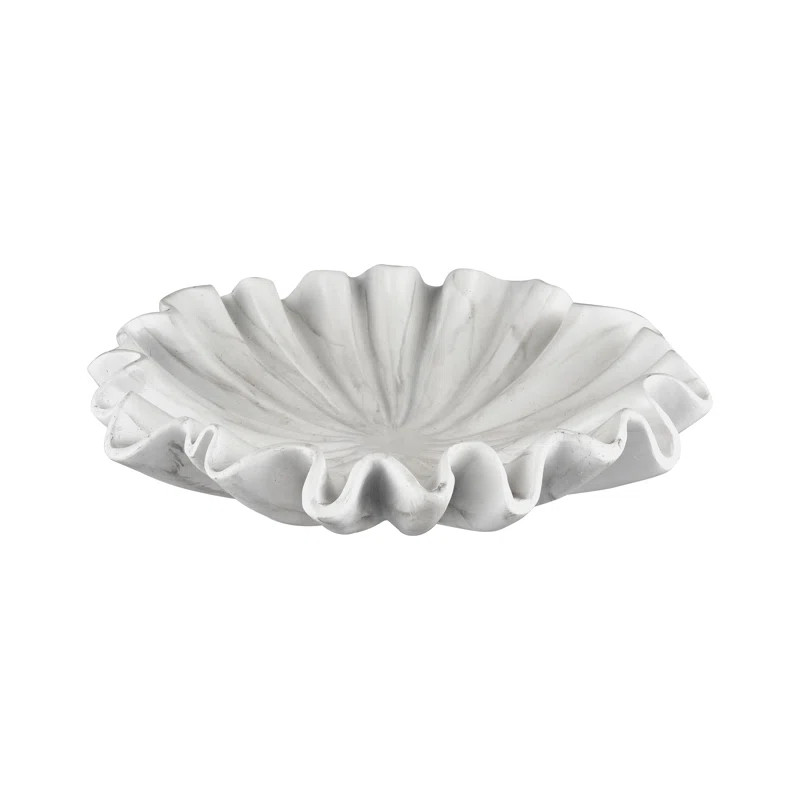 Orren Ellis Leda 2 Piece Shell Decorative Bowl Set In White | Wayfair | Wayfair North America