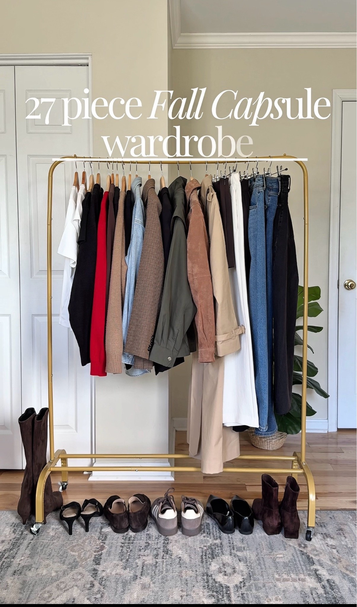 These are the pieces that I recommend if you are starting out with your own capsule wardrobe. Obviously, you should make it your own. But I find these pieces can make many different outfits. Use these as inspiration. Most of these are great quality basics that I recommend. I’m also linking a lot of similar items in case mine are out of stock. Remember the size 1/2 down in the Adidas sneakers.

#LTKootd #LTKgrwm #LTKOver40