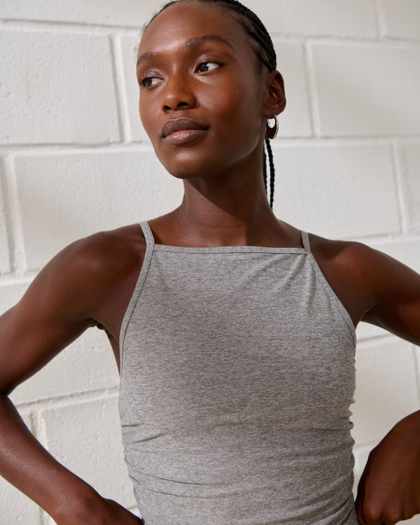 YPB Active Rib Button-Up Cardigan | Abercrombie & Fitch (US)