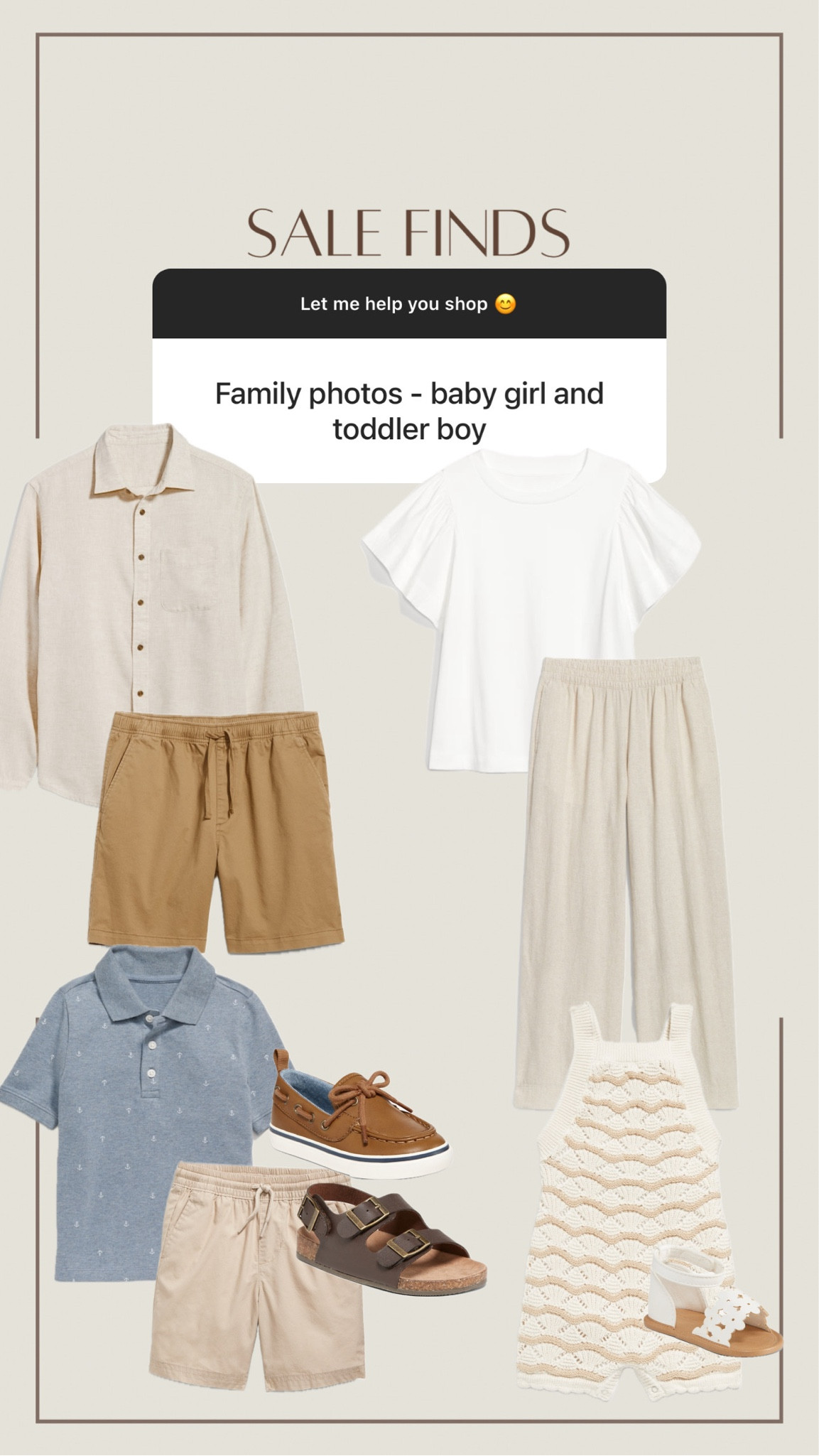 Neutral family photo Inspo! All from one retailer, all 50% off today! 🙌🏼👏🏼

#LTKstyletip #LTKsalealert #LTKfamily