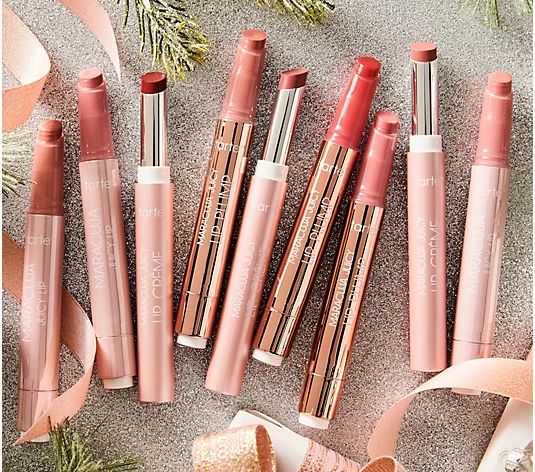 tarte Maracuja Juicy Lip 9-Pc Lip Library with Gift Bags | QVC
