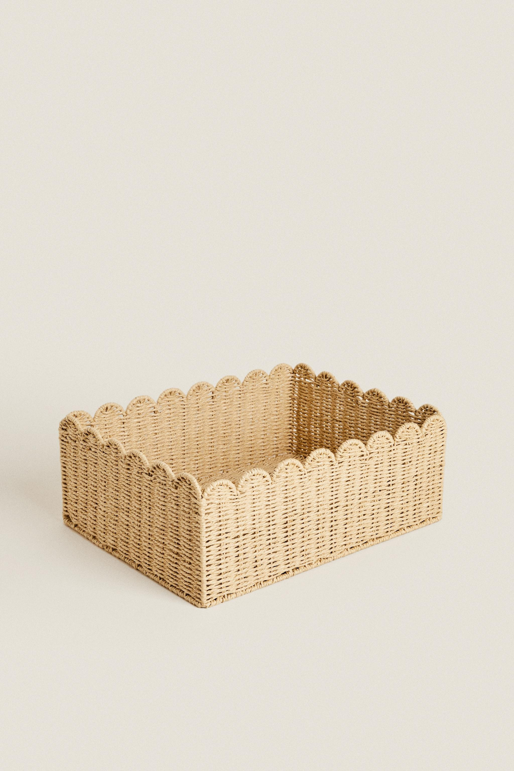 SCALLOPED MEDIUM BASKET | Zara US