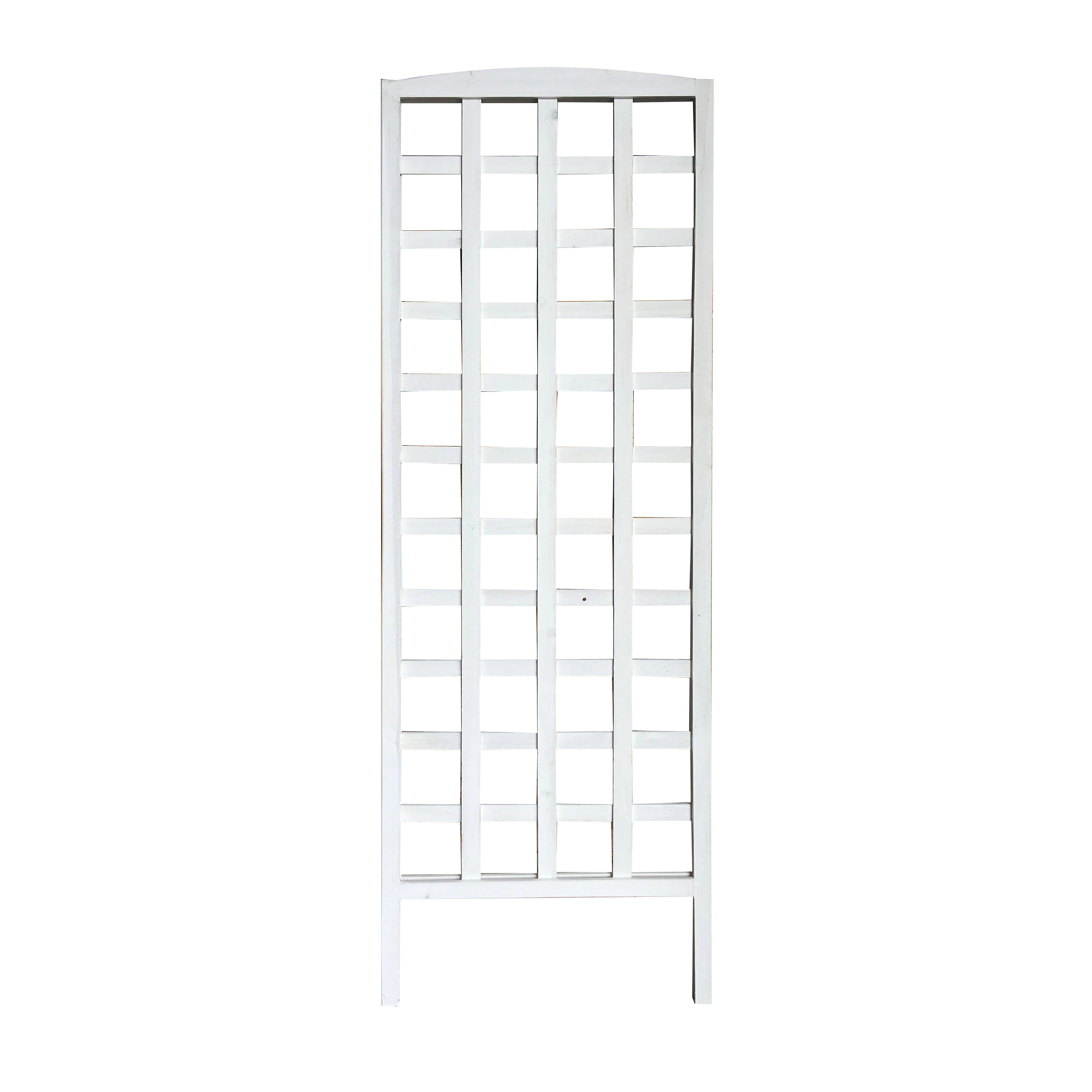 Style Selections 24-in W x 72-in H White wood Garden Trellis For Climbing Plants | T1008 | Lowe's
