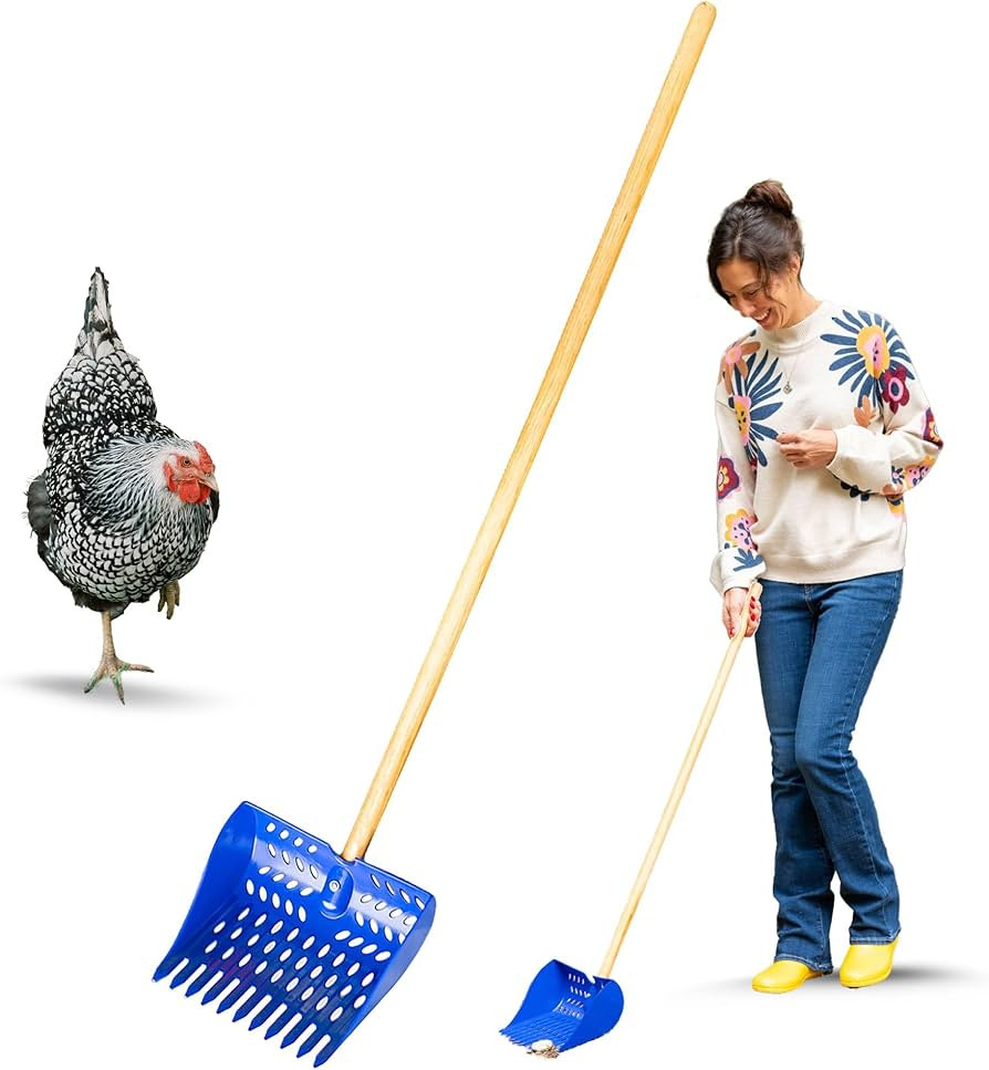 The Coop Scoop® 2-in-1 Chicken Poop Scooper & Rake – Durable Sand Sifting Litter Shovel for Ch... | Amazon (US)