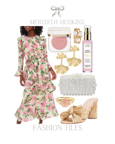 Tuckernuck, Amazon pearl clutch loeffler Randall bow heels, wedding guest dress wedding guest outfit, wedding guest dress country concert outfit summer outfit, Memorial Day outfit, travel outfit, country concert preppy, classic timeless floral dress maxi dress Meredith Hudkins ginkgo leaf earrings beauty, Susan Shaw, Julie vos

#LTKFindsUnder50 #LTKStyleTip #LTKFindsUnder100