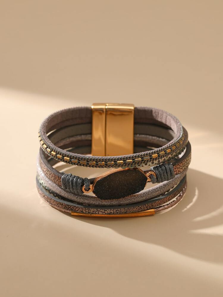 Sequin & Chain Decor Bracelet | SHEIN