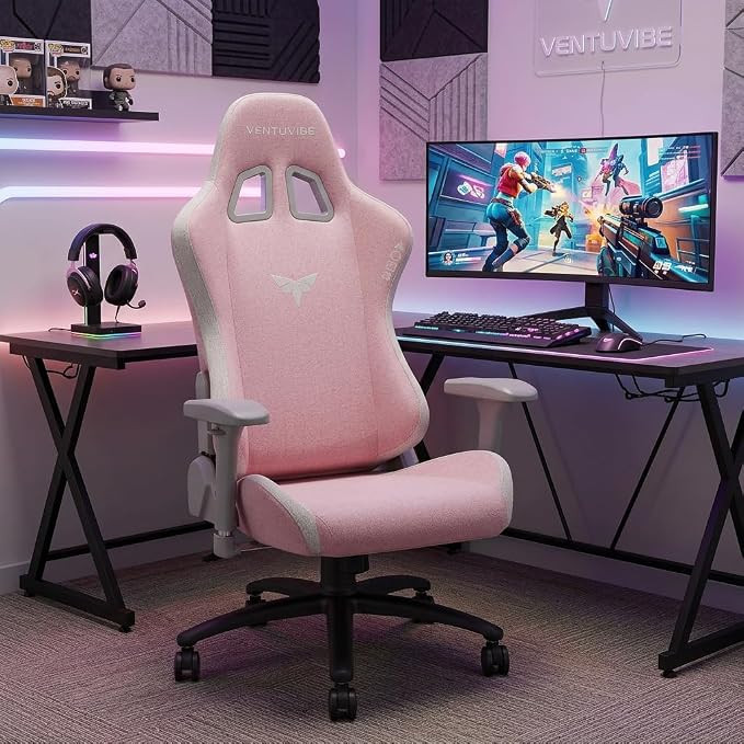 Gaming Chair 4D Adjustable Armrests - 170° Reclining & 320lb Capacity, High Back Ergonomic Compu... | Amazon (US)