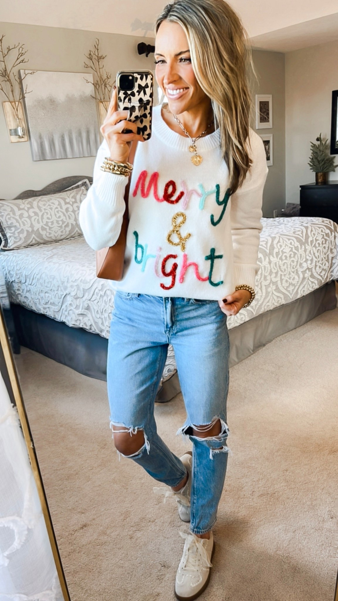 Loving these cozy Christmas sweatshirts! Perfect for lounging around in during the holiday season, classroom parties, or cookie exchanges! Wearing small 

#LTKFindsUnder50 #LTKStyleTip #LTKHoliday
