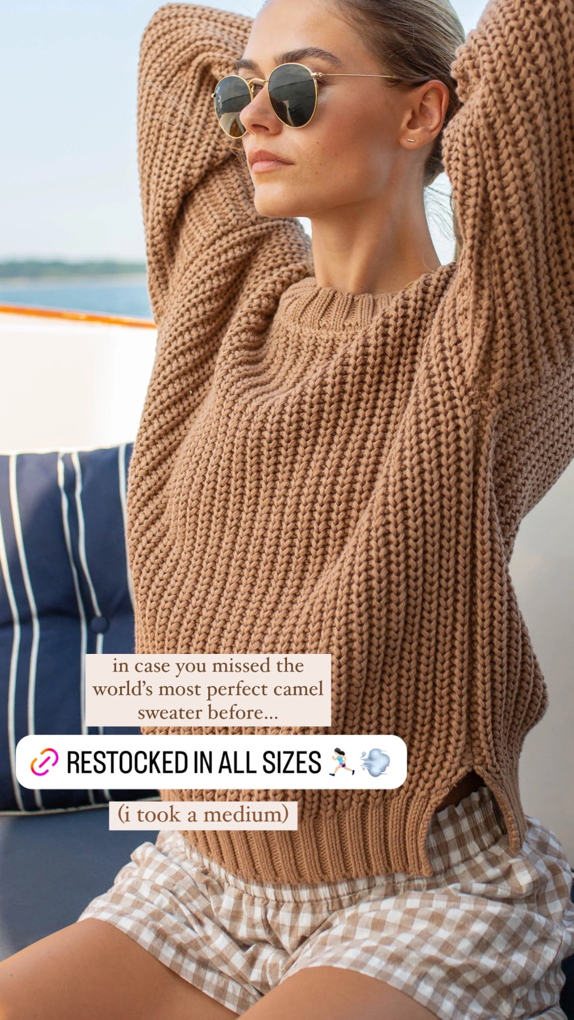 Restock Alert on the world’s most perfect camel sweater! Runnnn because last time you guys sold it out in an hour 🙃🥲

#LTKStyleTip