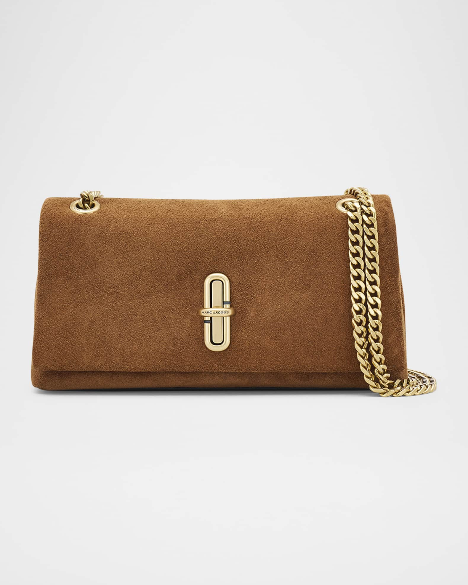 The Dual Chain Suede Mini Shoulder Bag | Neiman Marcus