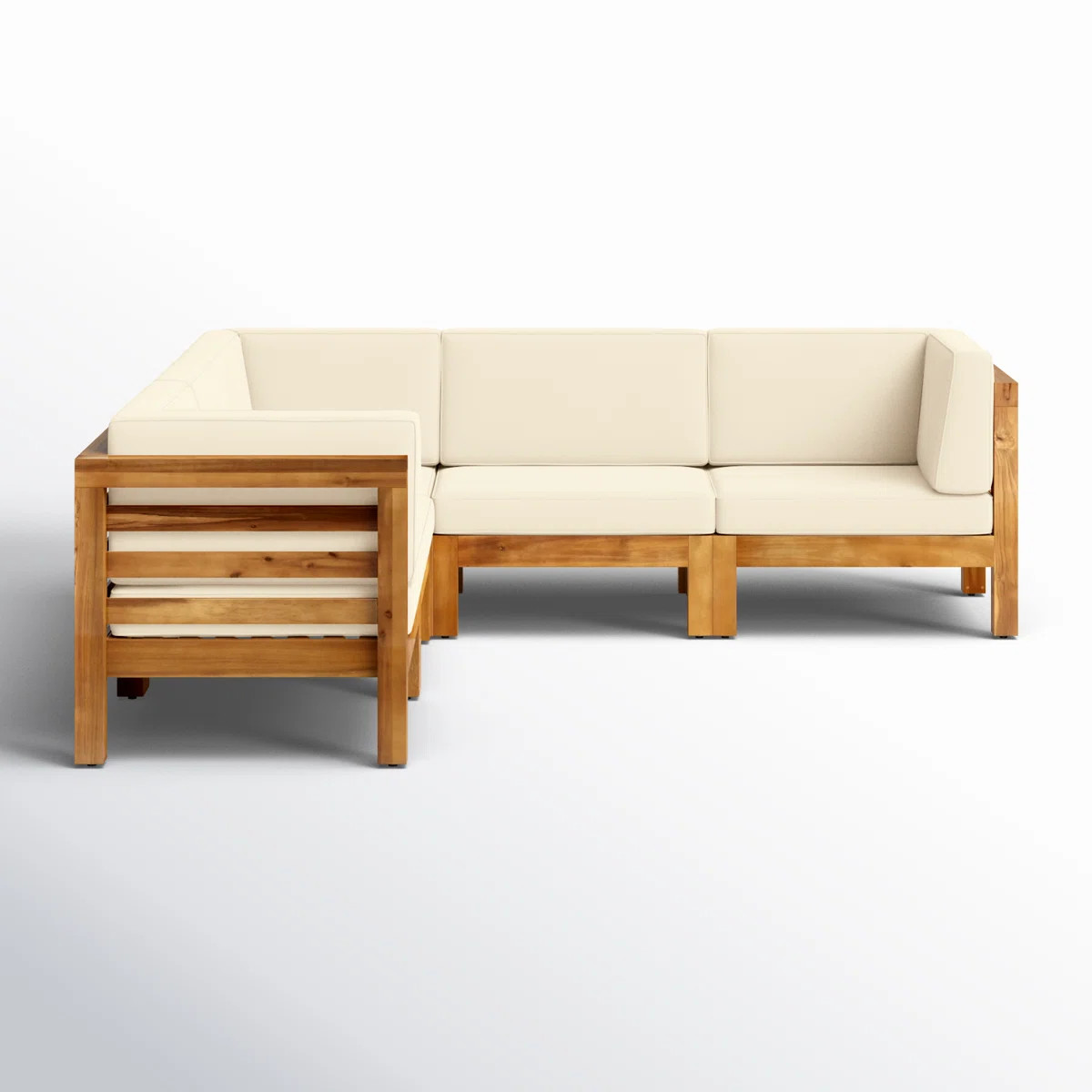 AllModern 30.25'' Wide Outdoor Symmetrical Patio Sectional with Cushions & Reviews | Wayfair | Wayfair North America