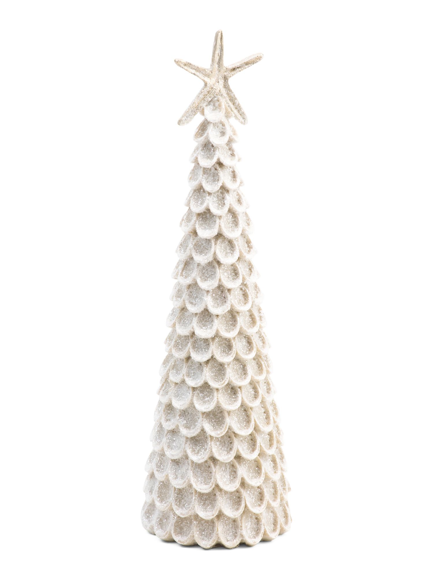 13in Resin Seashells Tree With Star Top | TJ Maxx