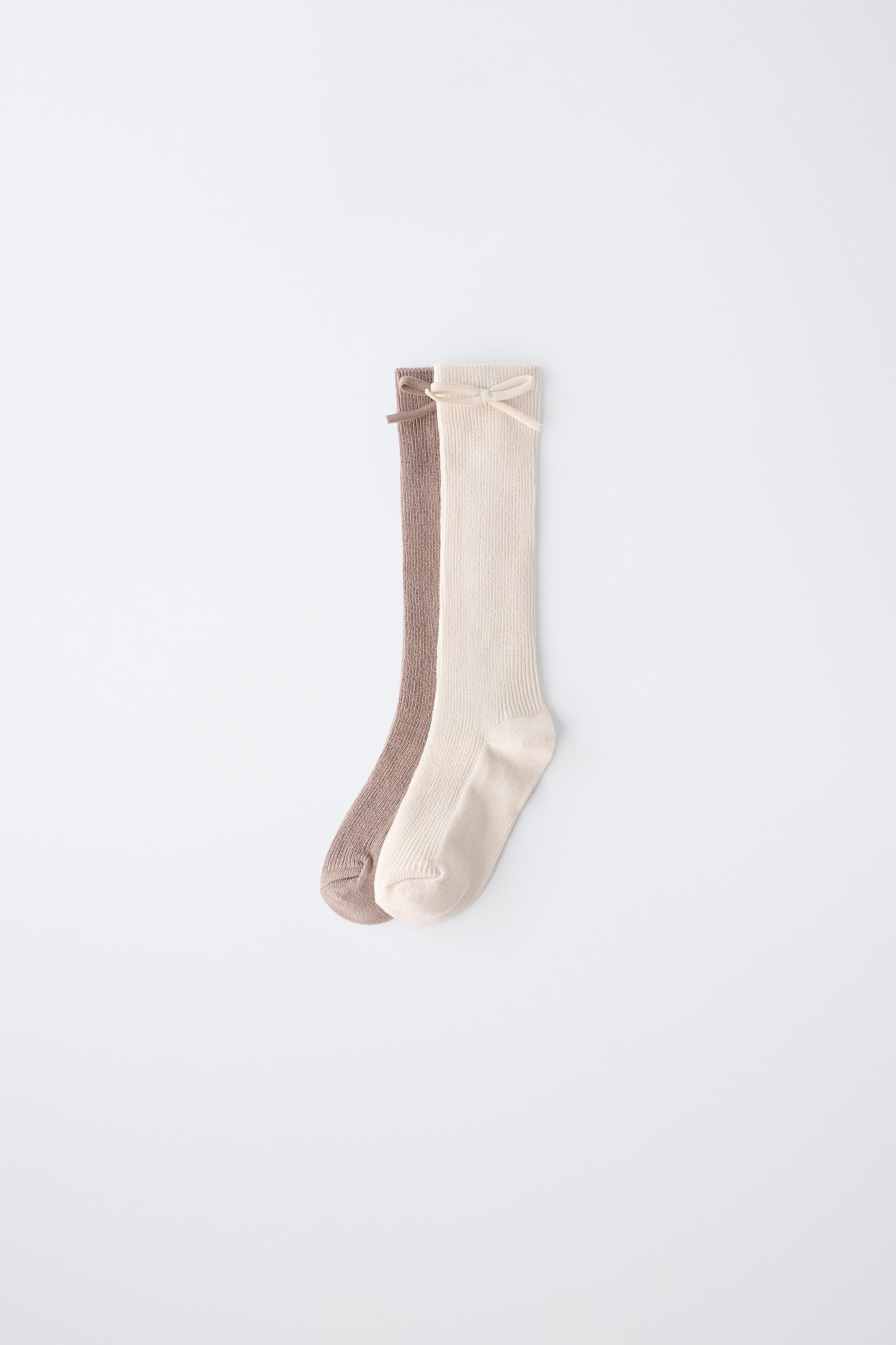 TWO-PACK BOW CREW SOCKS | Zara US
