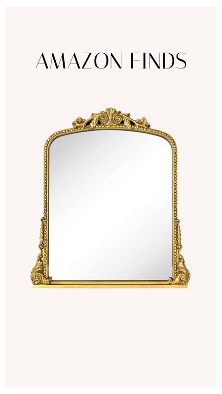 This gold antique mirror from Amazon is beautiful! It’s a great price point and would make such a statement in any room of your home  

#LTKSeasonal #LTKhome