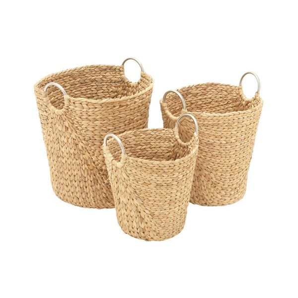 Benzara Attractive Seagrass Basket (Set of 3) | Bed Bath & Beyond