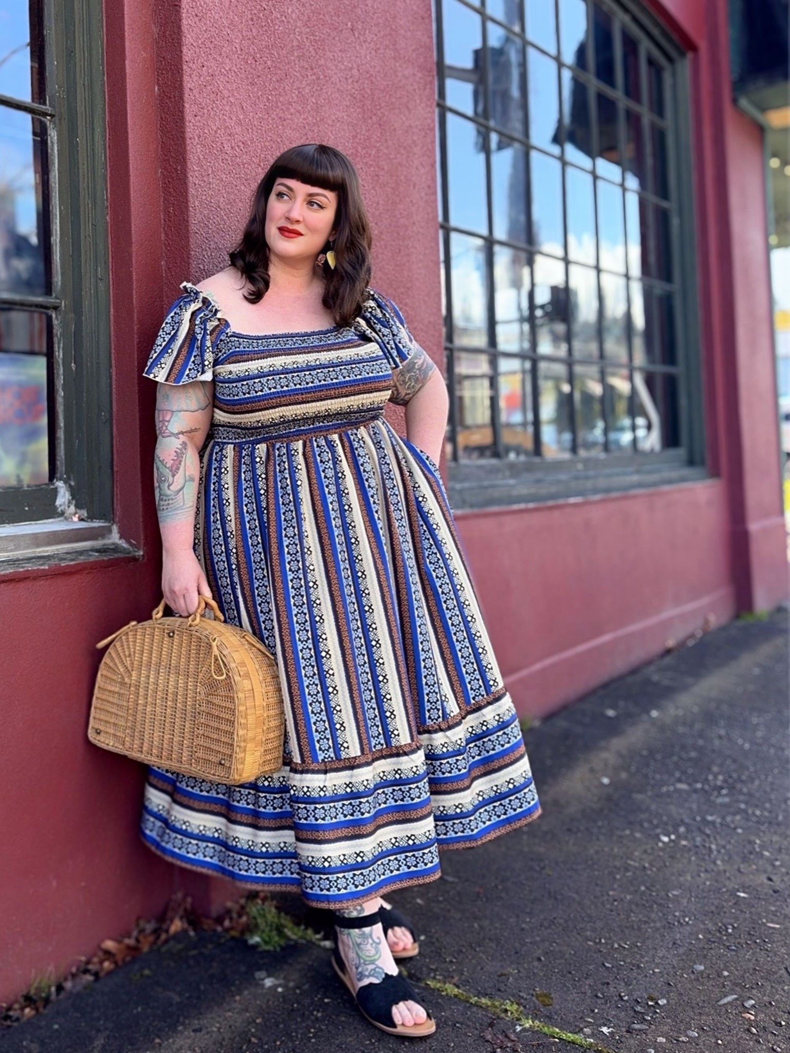 Boho stripe flutter sleeve dress

#LTKFindsUnder50 #LTKPlusSize #LTKOver40
