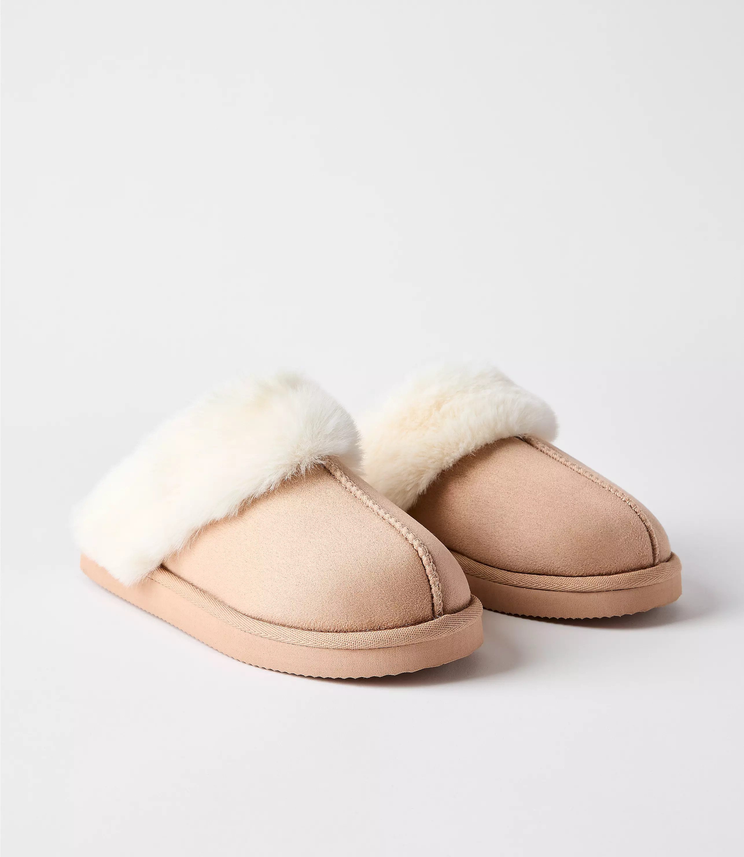 Faux Fur Lined Slippers | LOFT