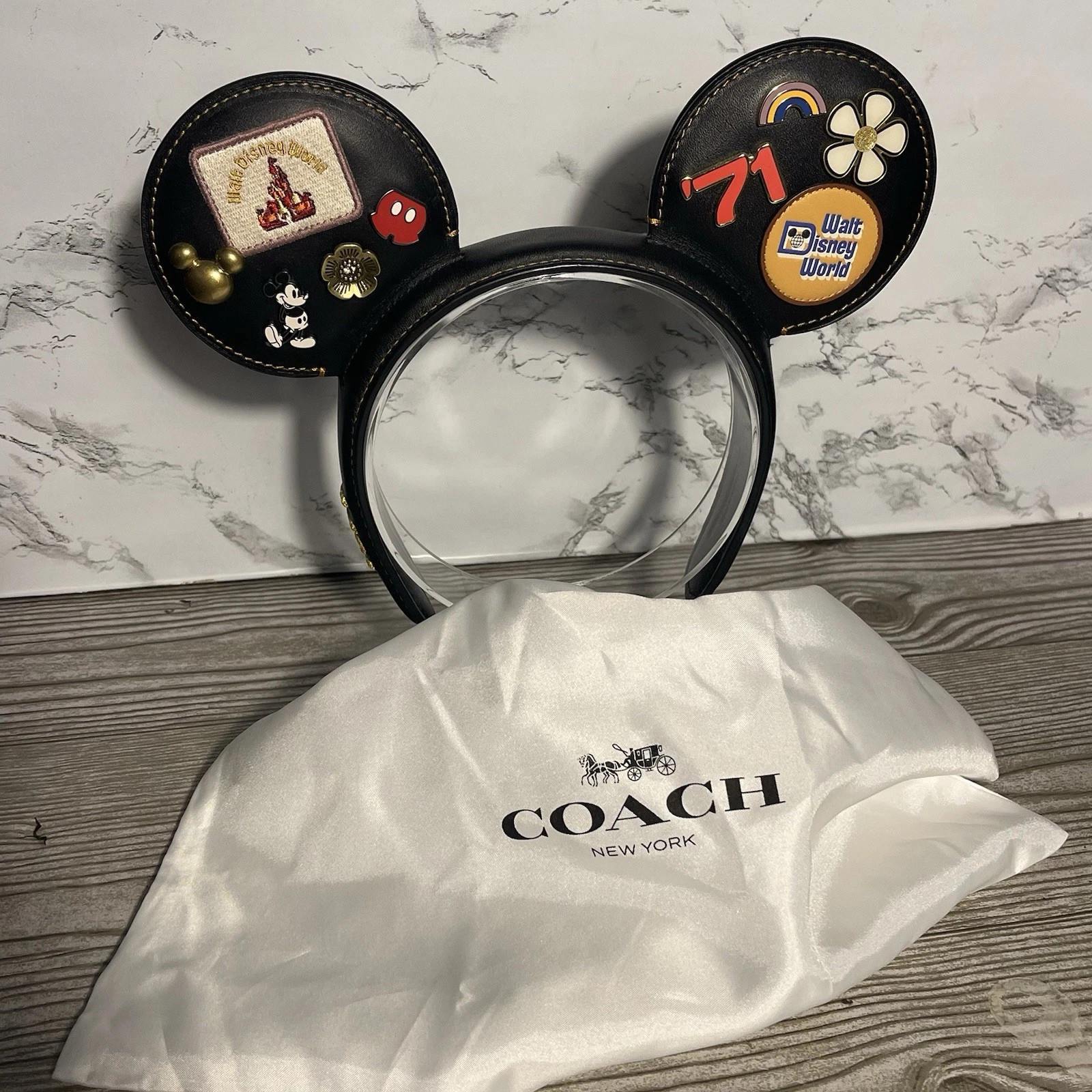 Disney x Coach Limited Edition 50th Anniversary Walt Disney World Ears Headband | eBay US