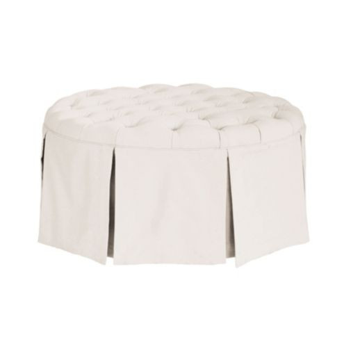 Hayes 37" Round Ottoman | Ballard Designs, Inc.