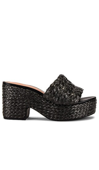 Gable Wedge in Black | Revolve Clothing (Global)