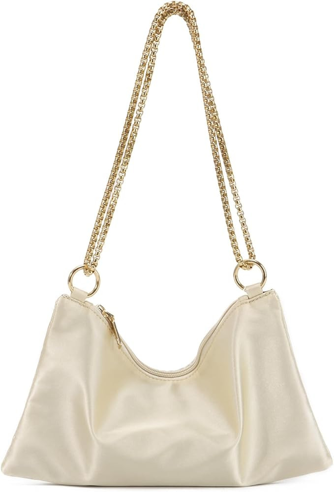 Ynport Women's Evening Handbags Black Clutch Purse Gold Small Shoulder Bag Nude Formal Cocktail W... | Amazon (US)